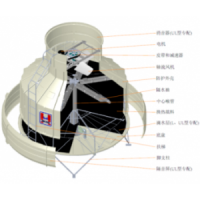 MD玻璃钢圆型冷却塔