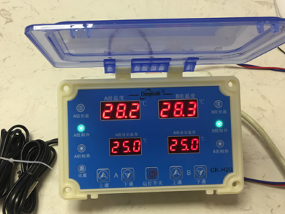 CK-H20冷暖一拖二自动恒温控制器图1