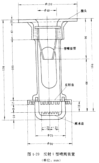 冷却塔的喷溅装置_反射喷头