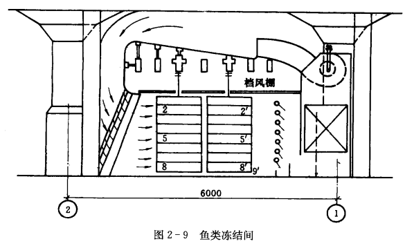 食品的吹风冻结装置——货车(架)吹风冻结装置