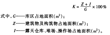 冷库建设总平面技术经济指标