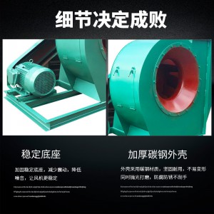 4-72c离心风机耐高温皮带传动锅炉引风机水油冷轴承 通风机图2